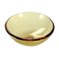 290 Yellow Glass Spittoon